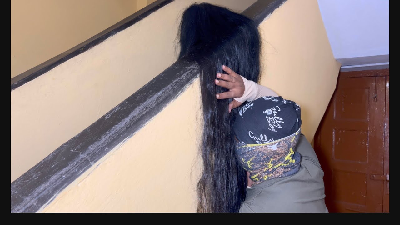 Neighbour#v/s Long Hair Model#Long Hair Play&Smelling #Long  Hair