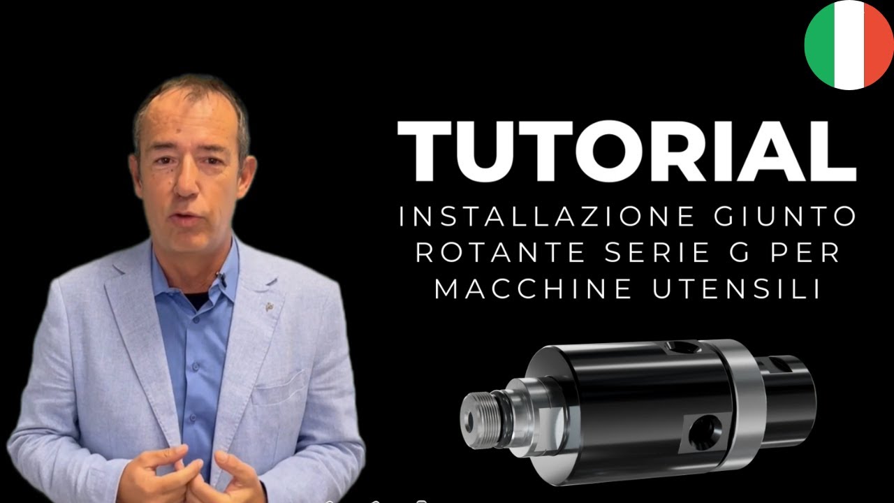 Tutorial in italiano - montaggio giunto rotante G su macchine utensili
