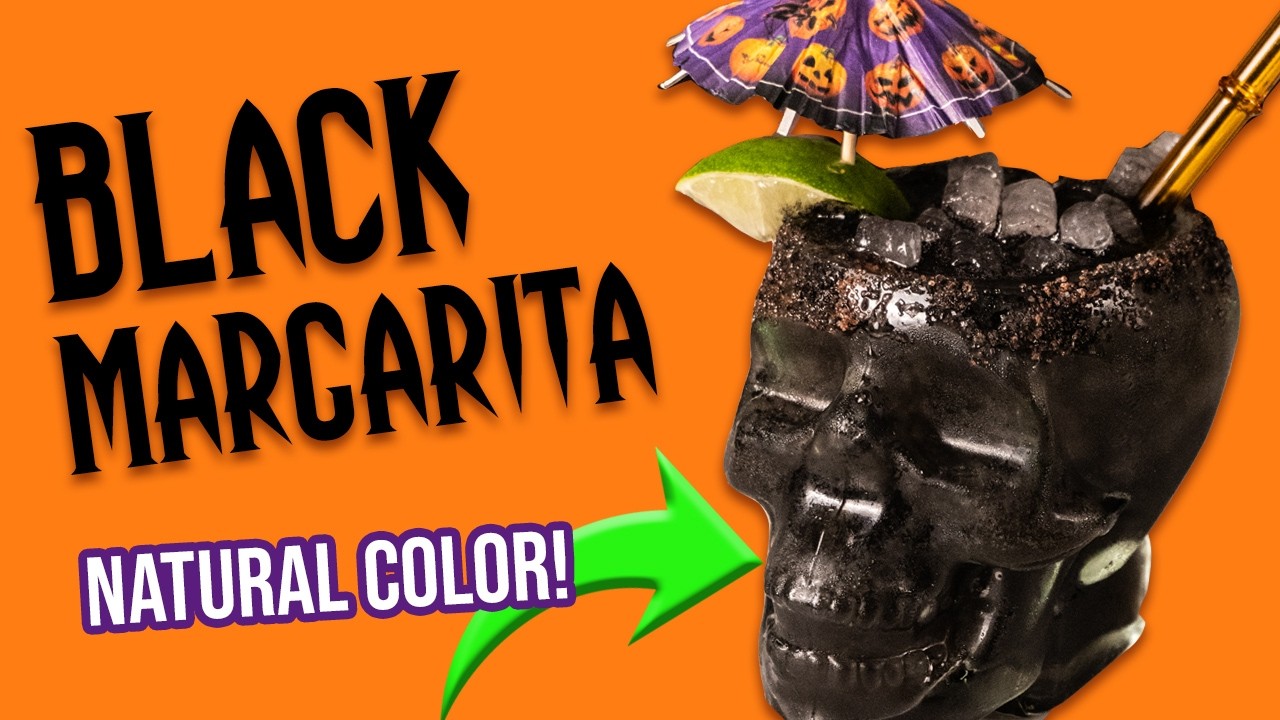 Black Margarita Recipe (No Charcoal!) | Easy Halloween Tequila Cocktail