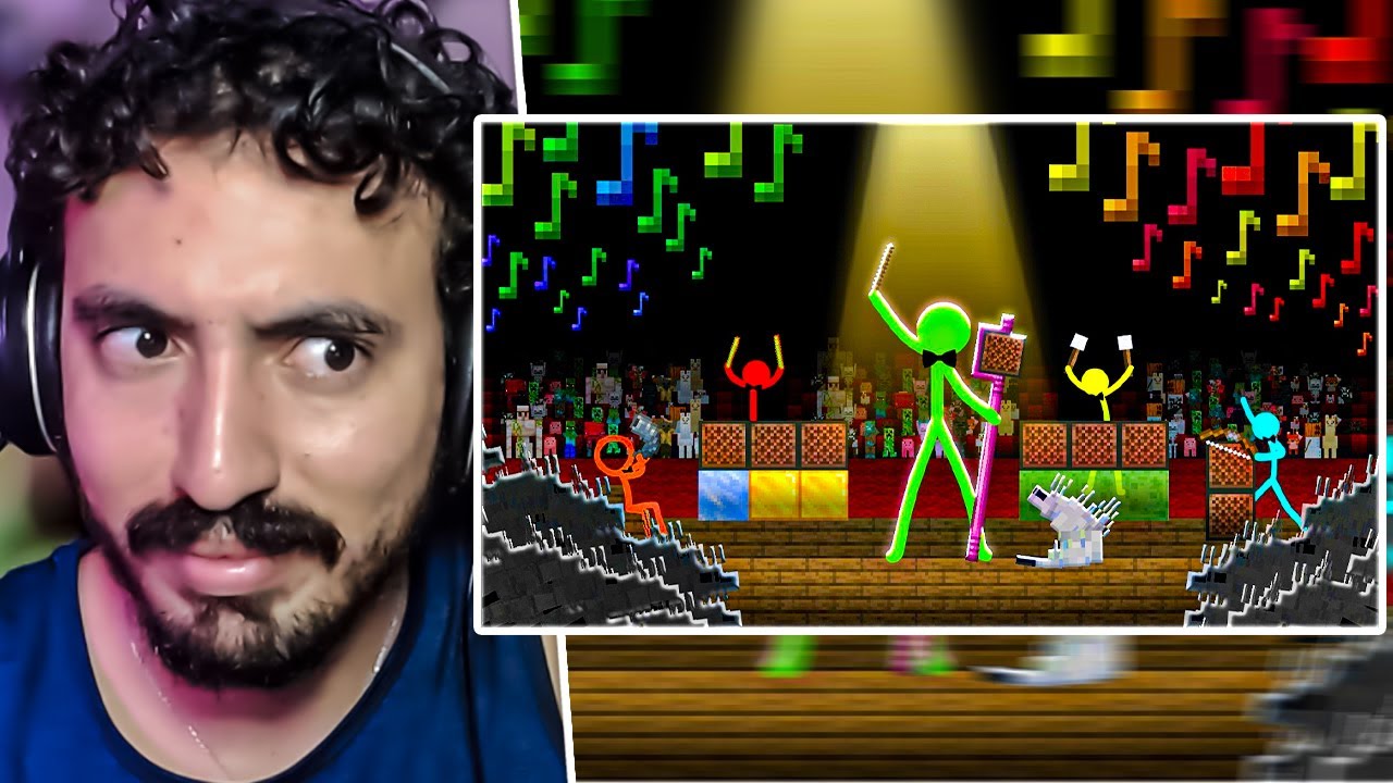 Note Block Concert - Animation vs. Minecraft Shorts Ep 35 - Alan Becker | Leozin React
