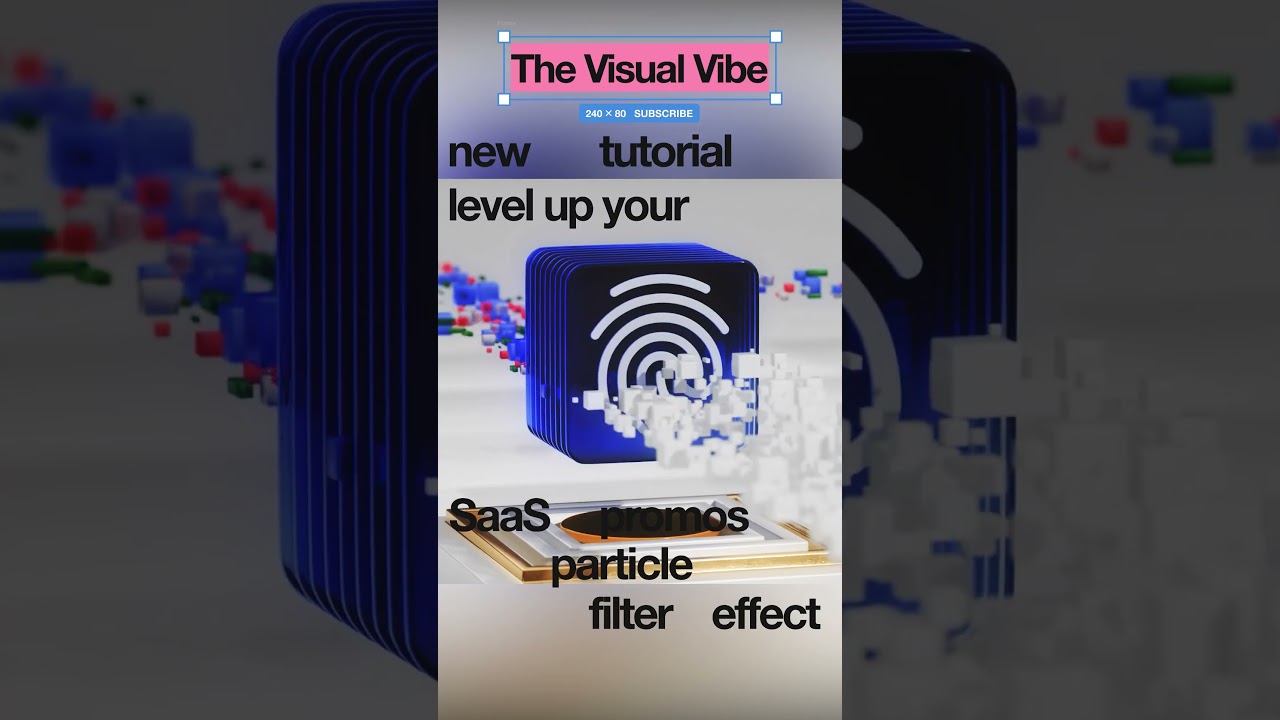 Level Up Your SaaS Promos &ndash; Particle Filter Effect #3d #motion #blender #animation #beginners #ui