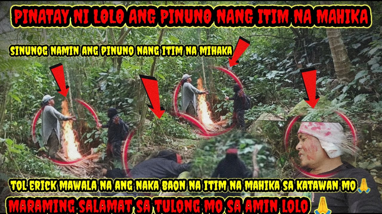 TINAPOS NI LOLO  ANG PINUNO NANG ITIM NA MAHIKA🙏🙏SALAMAT SA TULONG MO LOLO 🙏#viralvideo 