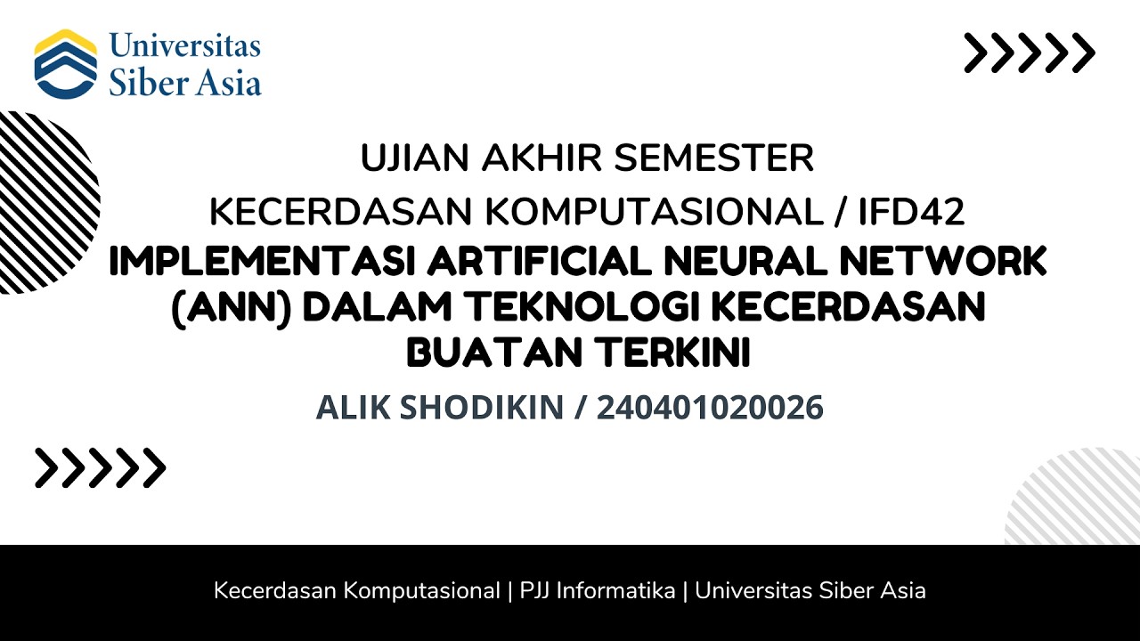 UAS MATA KULIAH KECERDASAN KOMPUTASIONAL /IFD42 - ALIK SHODIKIN-240401020026