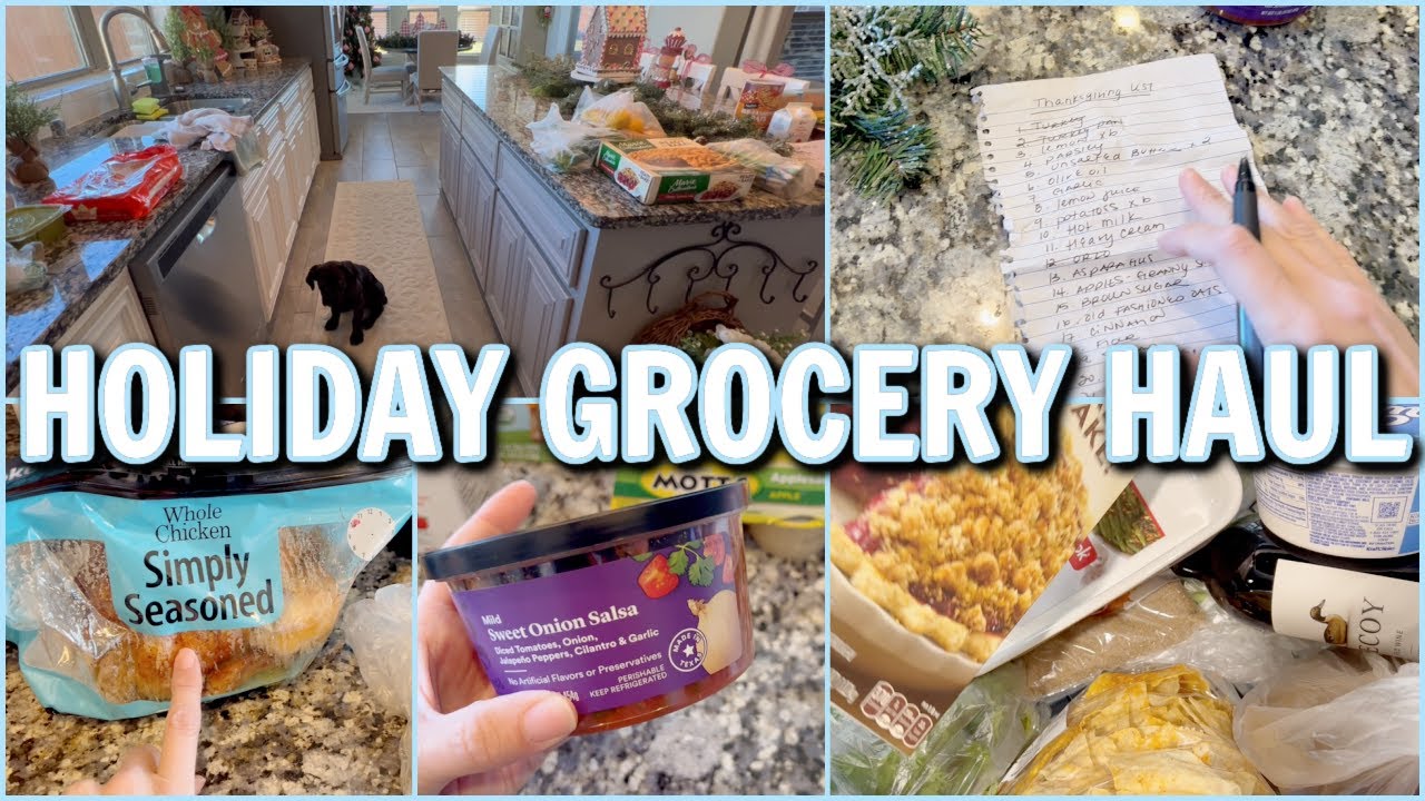 CHECKING OFF THE THANKSGIVING SHOPPING LIST | HOLIDAY GROCERY HAUL