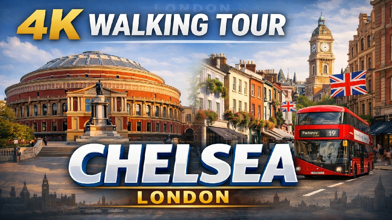 Chelsea London 4K Walking Tour 🇬🇧 | Relaxing Street Walk Through One of London’s Most Elegant Areas