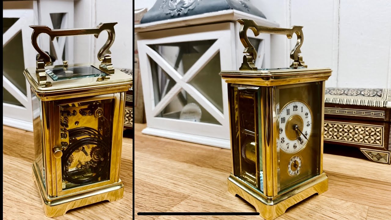Restauration pendulette d’officier à répétition complication 1890￼ carriage Alive Clock restoration