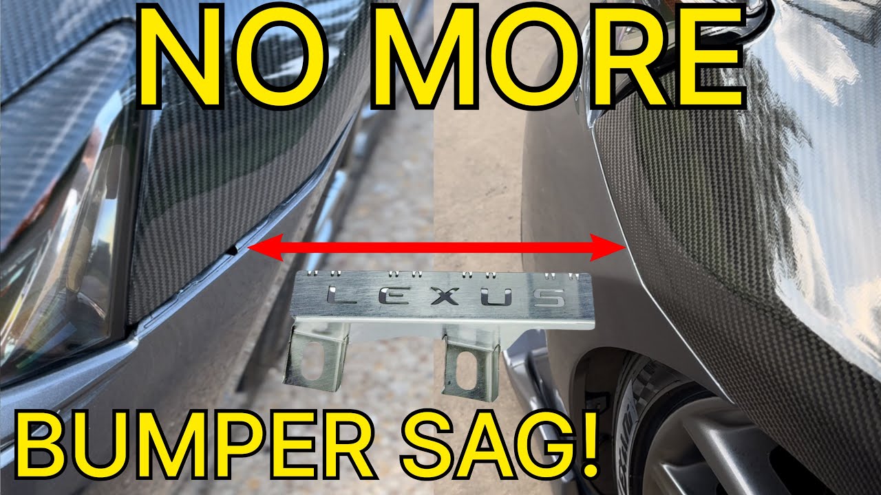 Исправление провисания бампера LEXUS IS! | MacLifterKit | Lexus IS 14-20