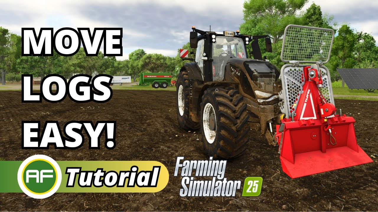 MOVE LOGS EASILY! - How To Use The Winch For Logging In Farming Simulator 25