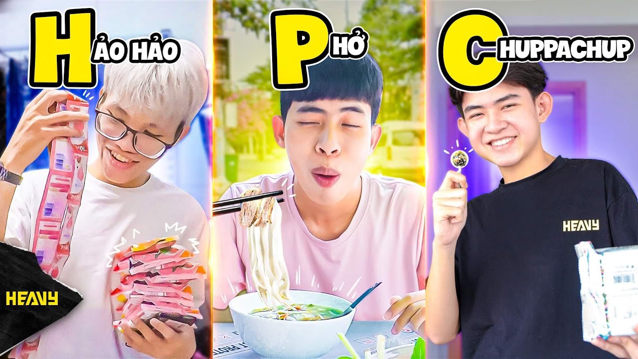 Thử Thách 24h Mua Đồ Ăn Siêu Thị Theo Bảng Chữ Cái !!! | HEAVY