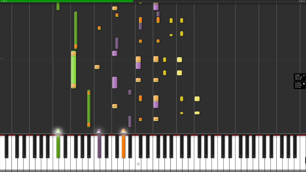 Golden Brown - The Stranglers - Synthesia Piano Version