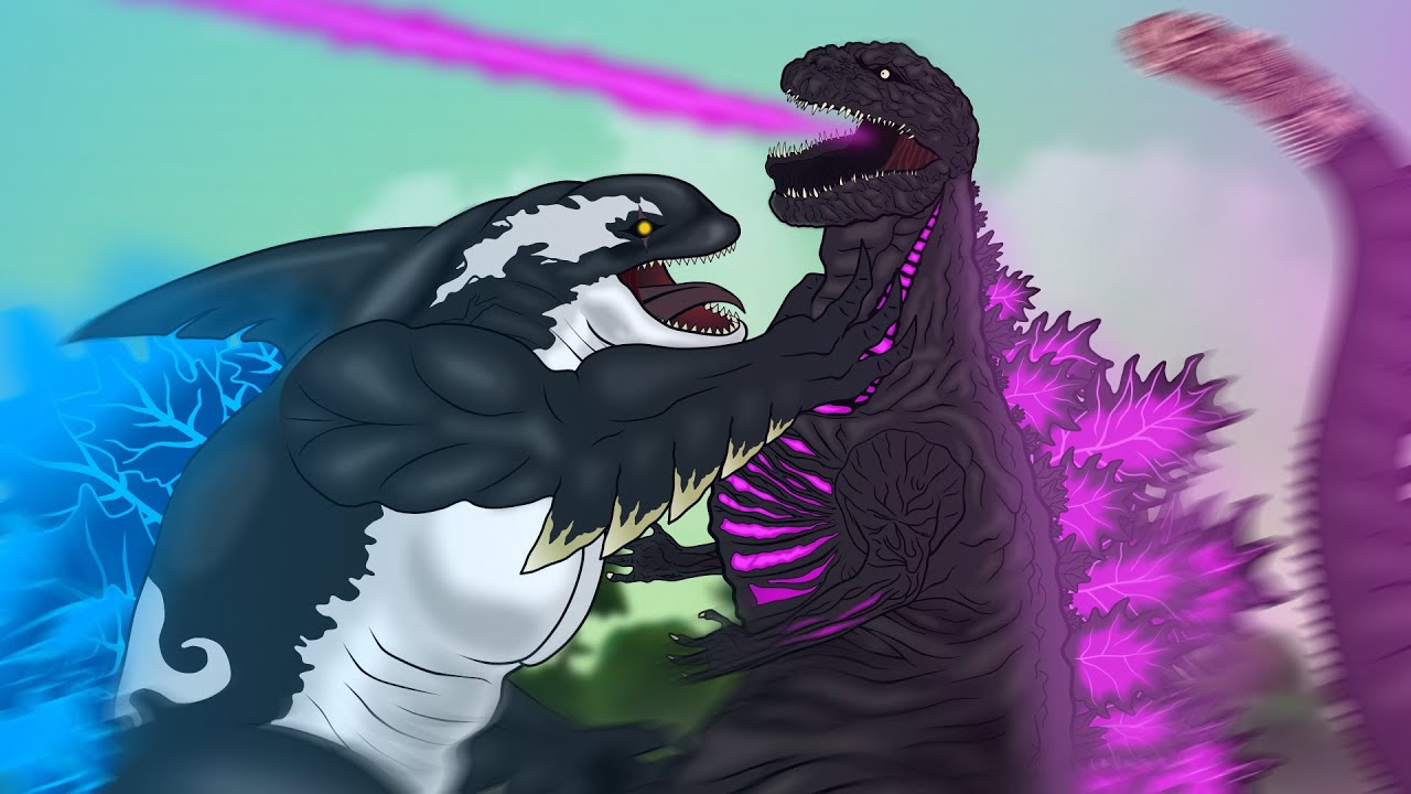 SHIN GODZILLA vs. ORCA GODZILLA  | PANDY Animation 65