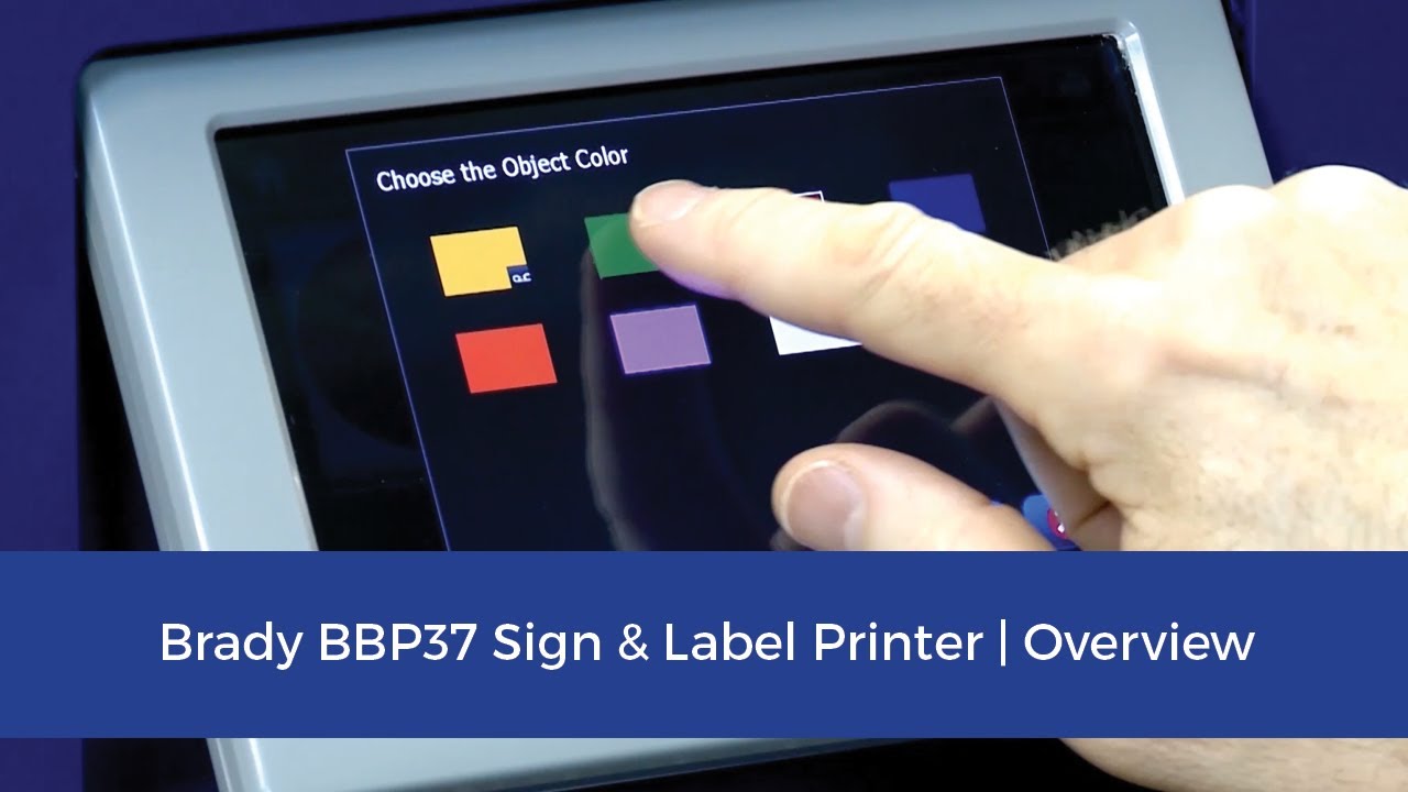 BBP®37 Sign & Label Printer - Overview Video
