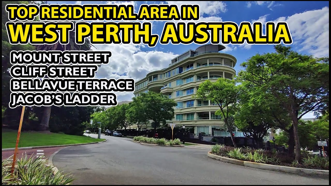 Walking POV: Residential Area in WEST PERTH between Perth CBD and Kings Park | Western Australia