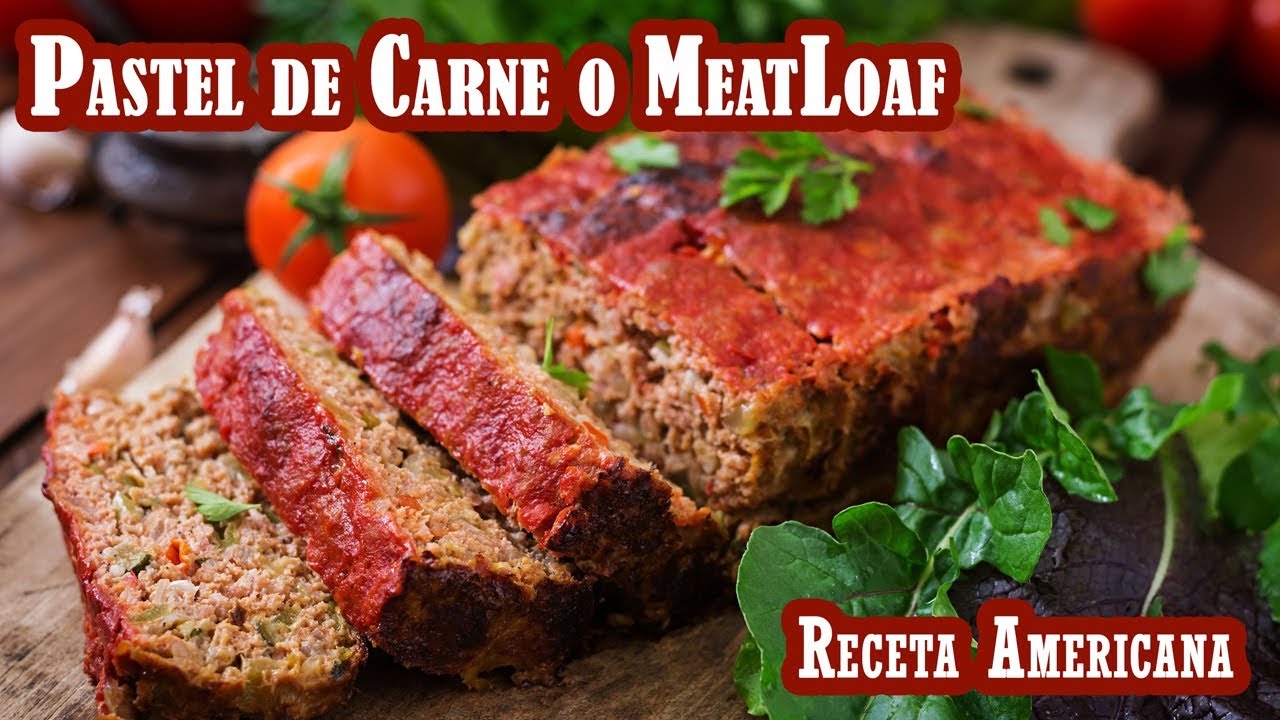 Pastel de Carne Italiano Americano Receta Autentica Diner Meatloaf
