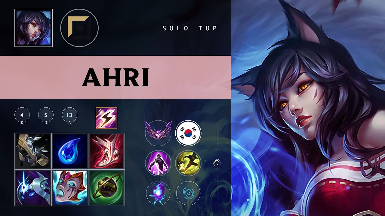 Ahri Top vs Vladimir - KR Master Patch 26.10