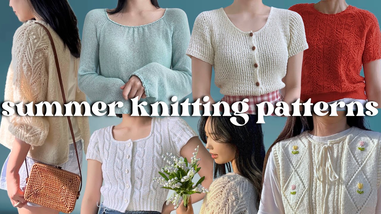 Korean Summer Patterns translated to English. Summer Knitting Patterns inspiration. PART 5!