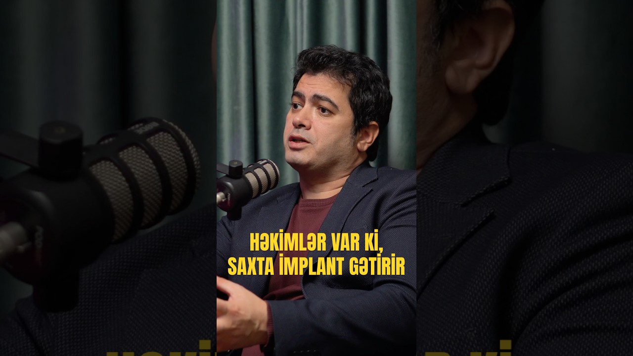 🦷 Saxta implantların m&ouml;vcudluğu reallığı əks etdirir? #&uuml;zləşmə #huseynnaghiyev