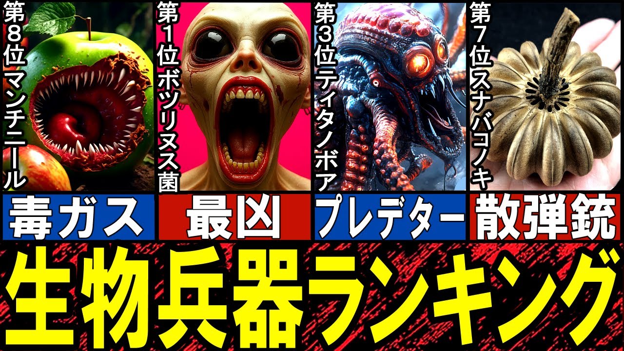 【閲覧注意】自然界の生物兵器 TOP10【ゆっくり解説】【総集編】