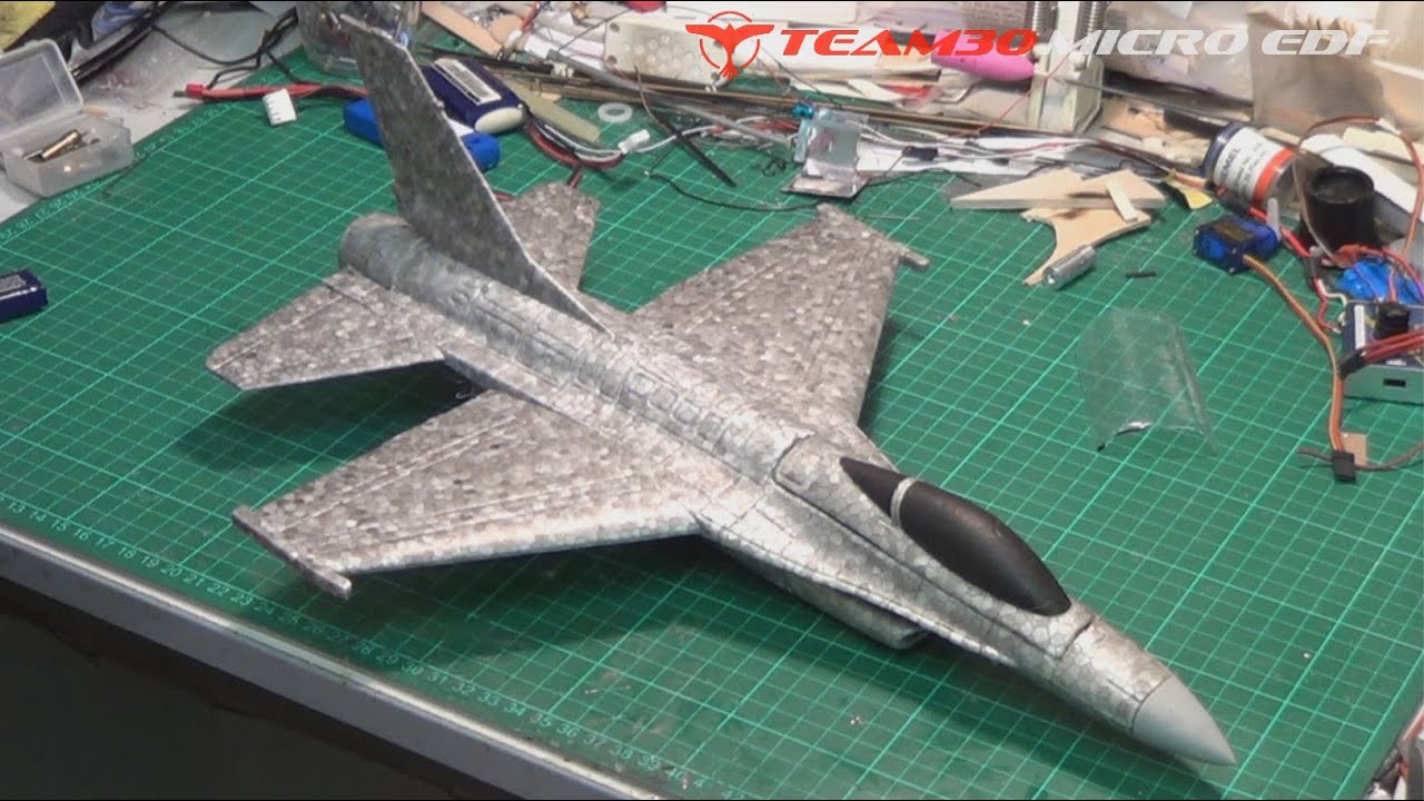 HobbyKing X16 chuck glider to R/C EDF Jet Conversion!