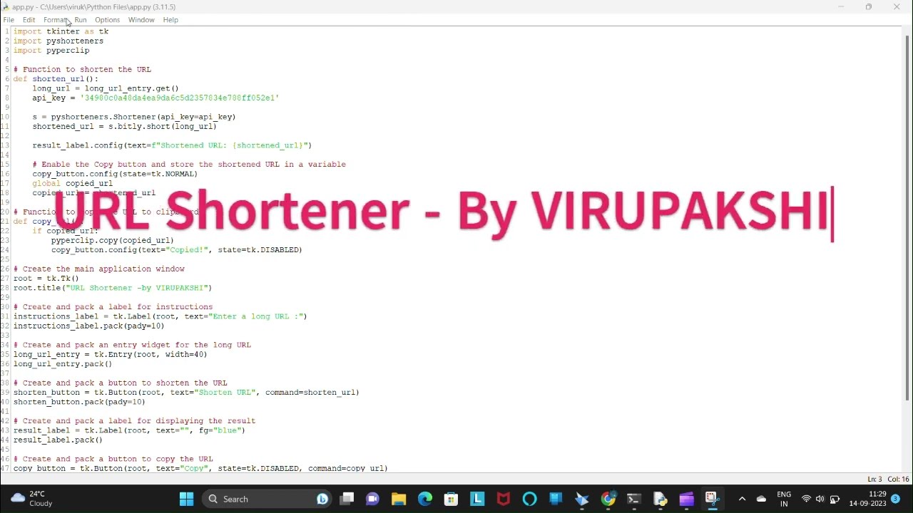 🚀 URL Shortener Project - Transform Long Links into Short URLs 🚀
