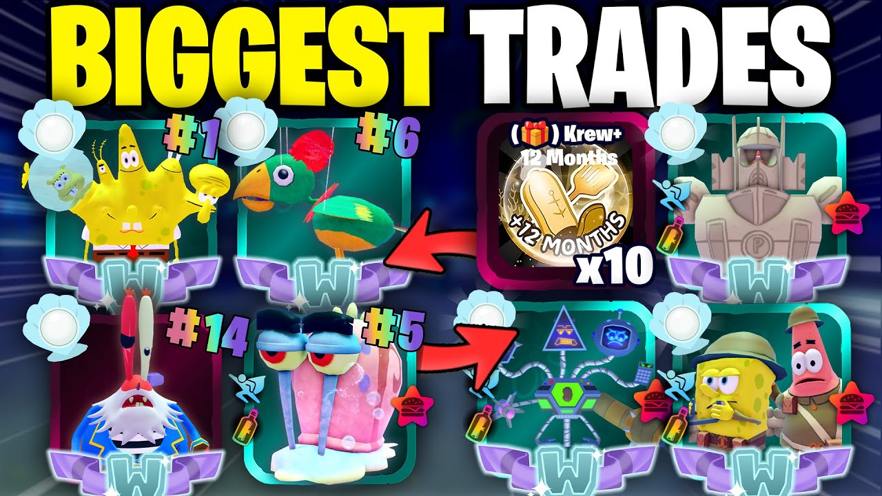 Trading Away The RAREST Units in SpongeBob Tower Defense