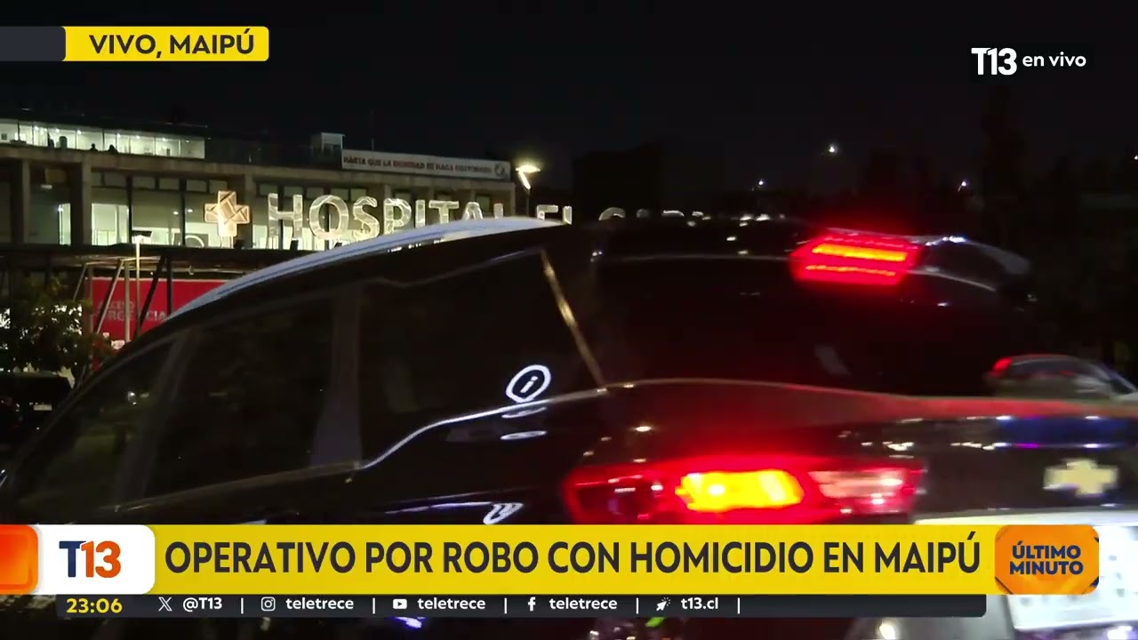 Operativo por robo con homicidio en Maipú
