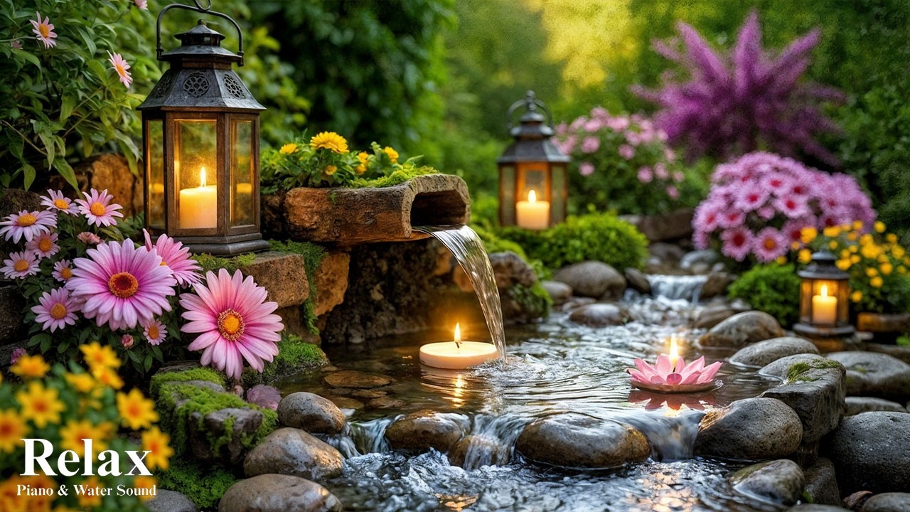 Relaxing Piano + Soothing Water Sounds 🌿Calm the Mind & Release Daily Stress