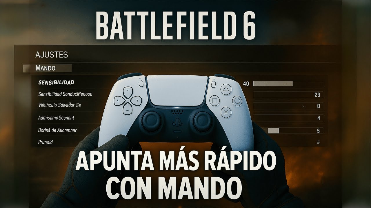 LA MEJOR CONFIGURACIÓN de MANDO en PS5 para BATTLEFIELD 6 🎮 (¡Apunta más rápido!)