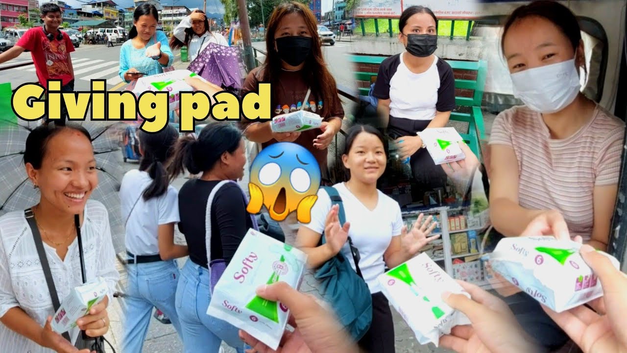 Giving pad on girls❤️ reaction😱 || Nakesh rai