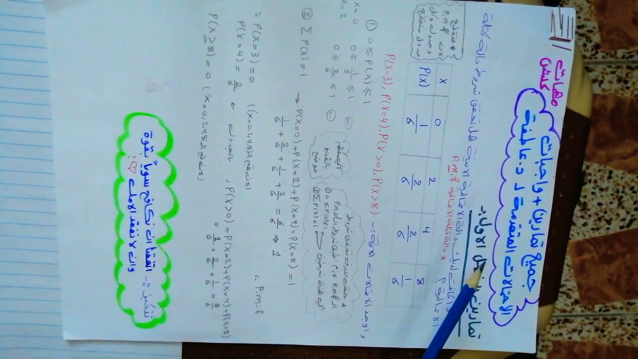 احتمالات متقدمه محاضرة 24 (شرح تمرين)