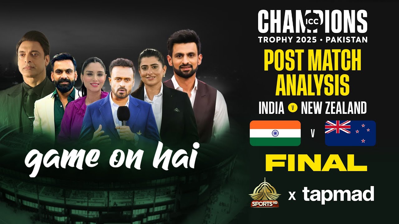 India - Champions Trophy 2025 Winners! | Game On Hai | Post-Match Show - India vs New Zealand