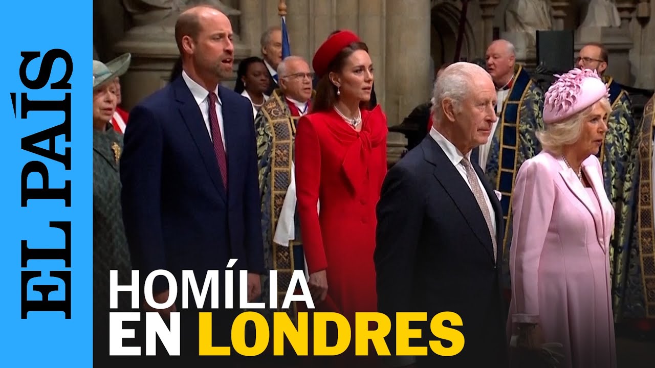 La familia real británica celebra el día de la Commonwealth en la Abadía de Westminster de Londres