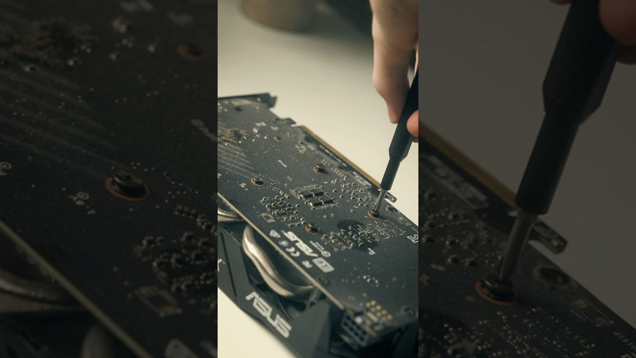 Cleaning a DIRTY Graphics Card