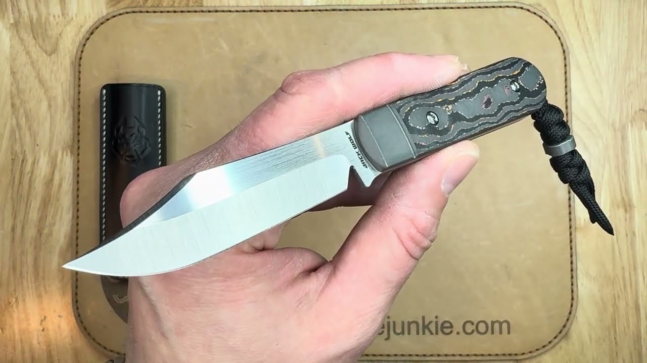 Jack Wolf Knives Backwoods FIXedc -- Pocket Fixed Blade Knife Close Up