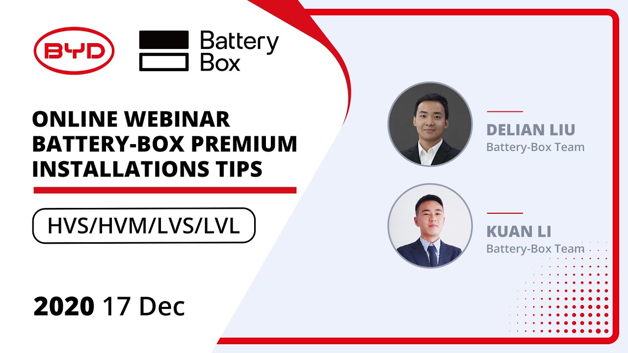 Battery-Box Premium Installation Tips - Webinar Australia