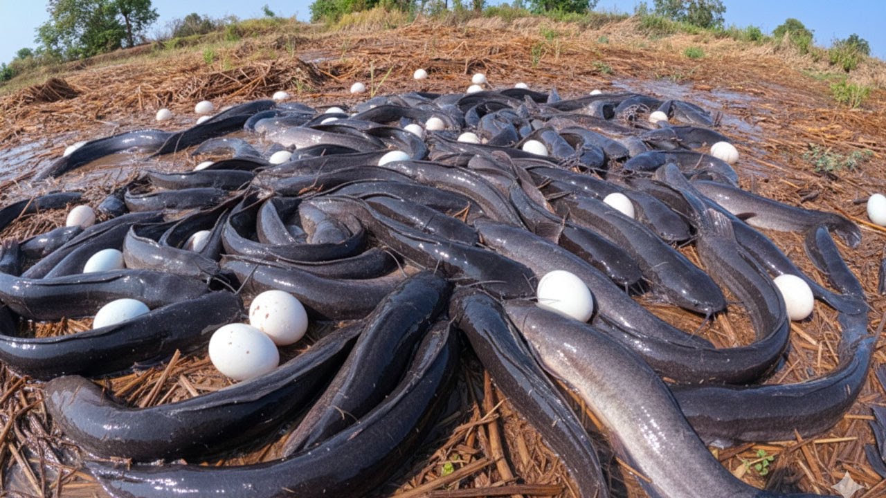 Survival Skills: Harvesting Giant Mystery Eggs and Mudfish