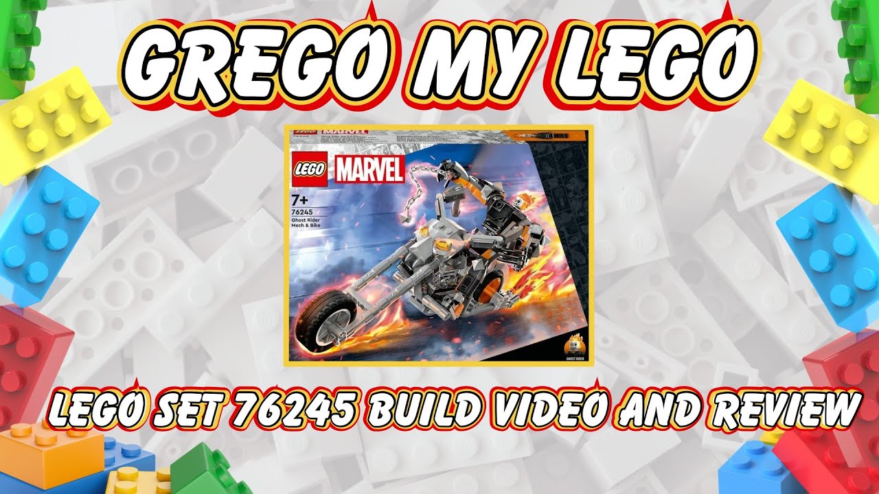 LEGO Ghost Rider 76245 Build Video and Review - Grego My Lego Episode 2 - Slow Lego Builds