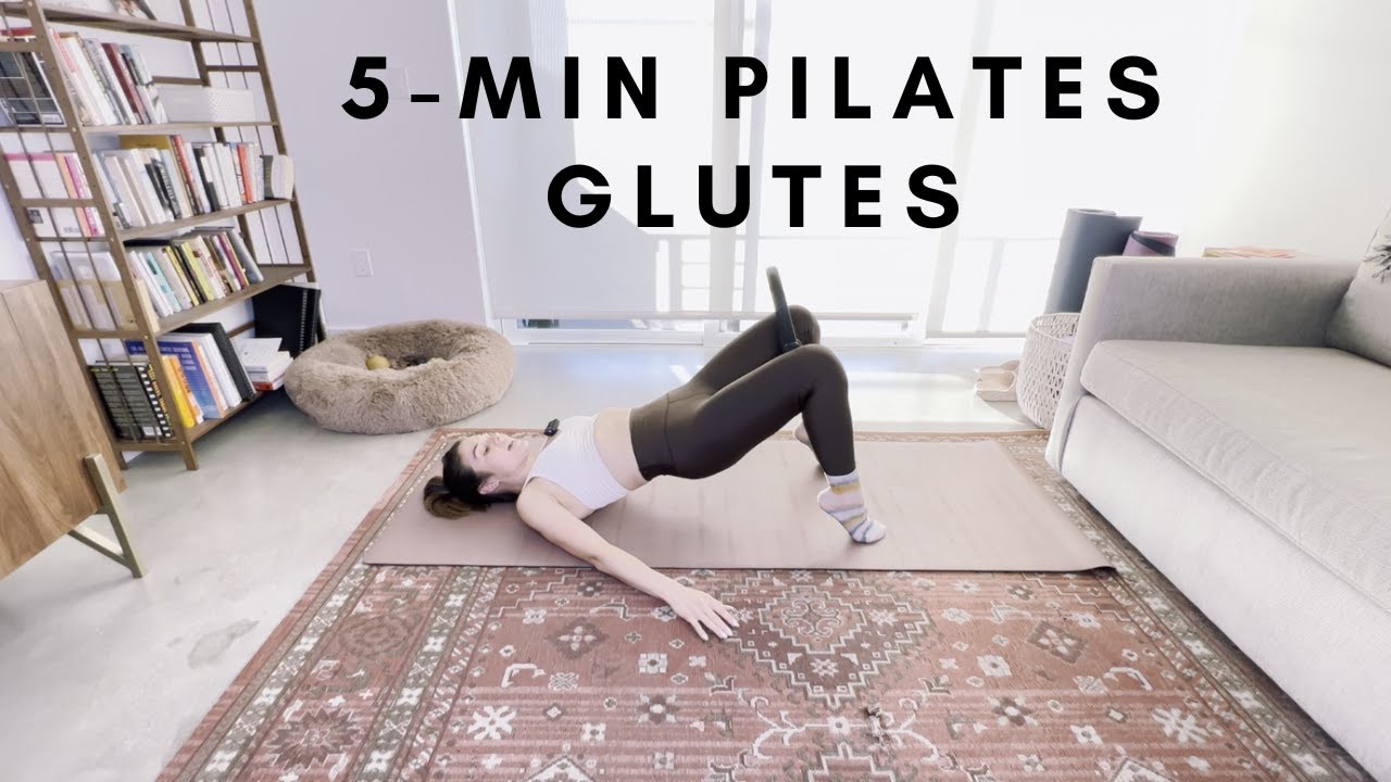 5-Min Pilates Glutes & Inner Thigh Burn | At Home Pilates Workout | Sculpt & Tone