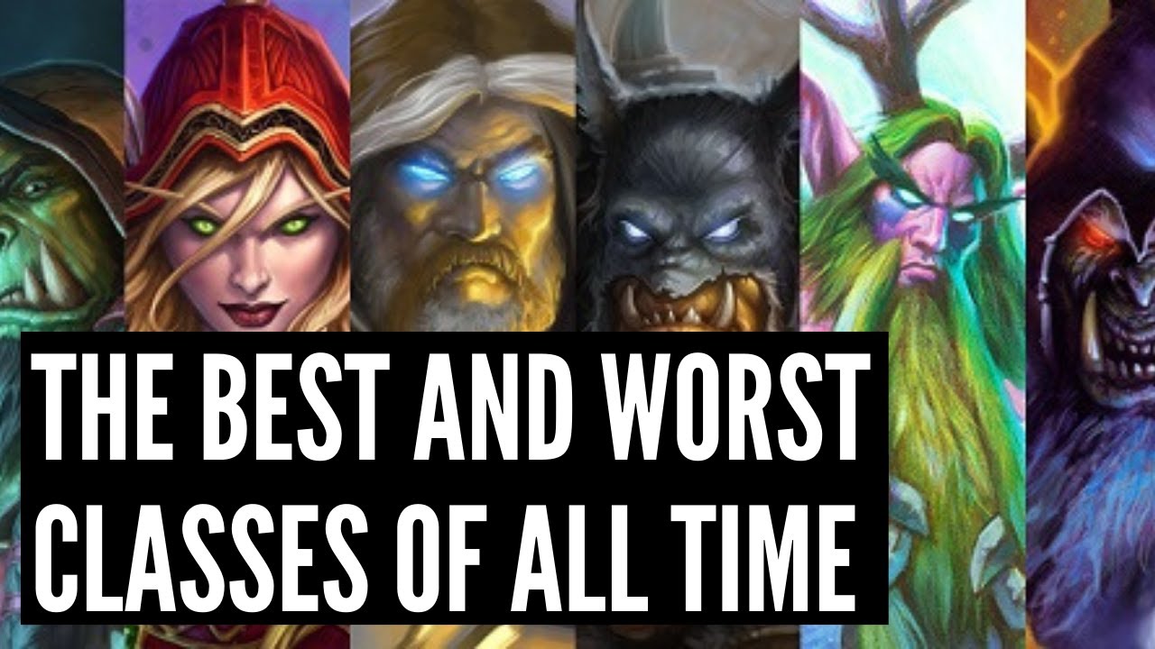 Ranking all TEN CLASSES from BEST to WORST in Hearthstone history!