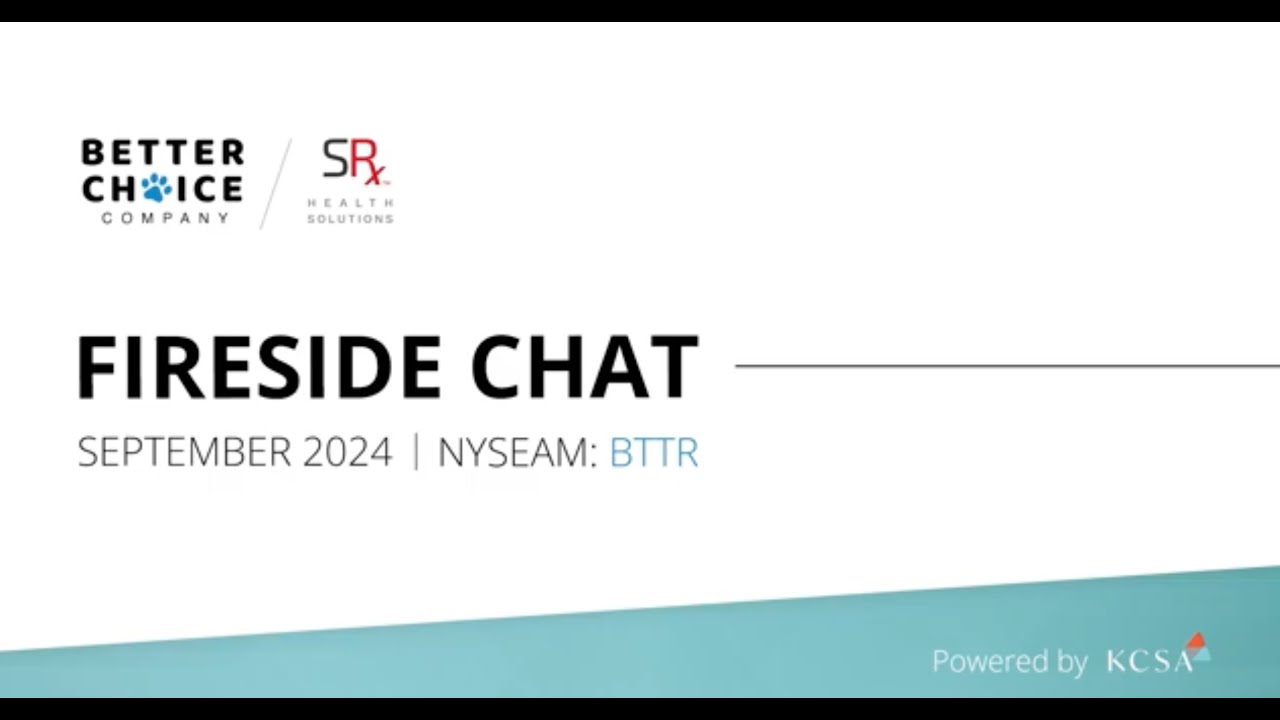 Better Choice and SRx Health Shareholder Update: Date: October 15, 2024