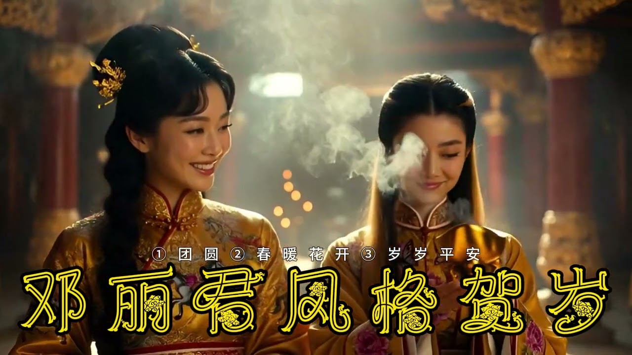 3.🎵 第1首：《新年团圆》邓丽君风格 温柔甜美 传统新年🎵 第2首：《春暖花开》邓丽君风格 温柔抒情 春天希望🎵 第3首：《岁岁平安》邓丽君风格 温柔祝福 平安喜乐
