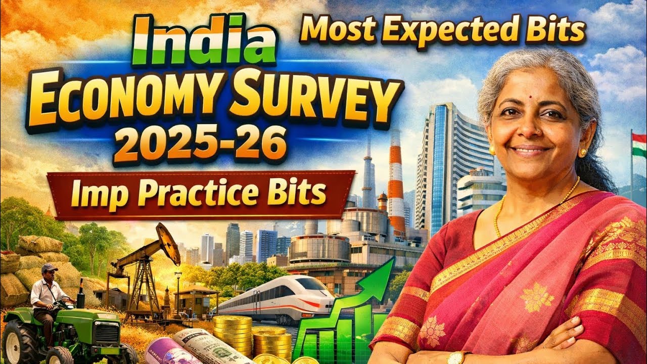 India Economy Survey 2025-26 | Imp Practice Bits | Most Expected Questions