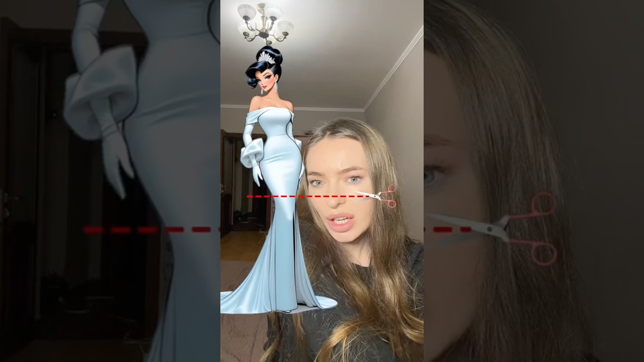 Пробуем вирусный фильтр TikTok 👗 #viral #funny #filter #hacks #tiktok