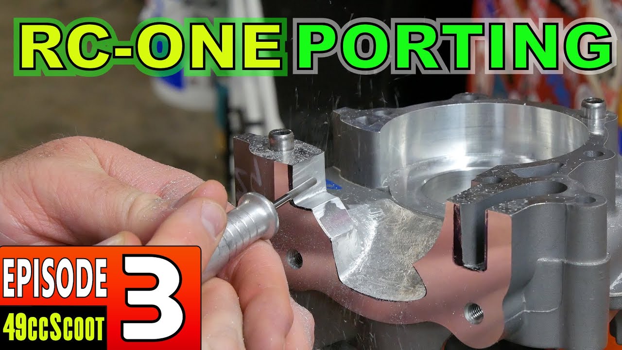 RC-One : Port Matching And Smoothing The Cylinder, Cases And Piston : RC1 : Part 03