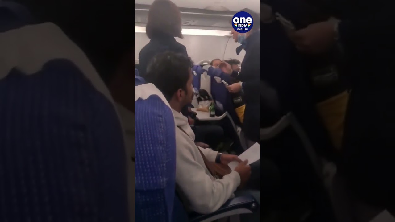 Стюардесса Indigo кричит пассажиру: «Я вам не служанка!». Смотрите видео | Oneindia News #shorts