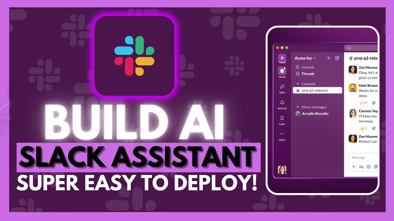 Как создать помощника на основе искусственного интеллекта в Slack!
