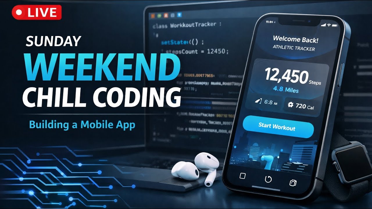 Sunday Weekend Chill Coding | Building a Mobile App (Live)