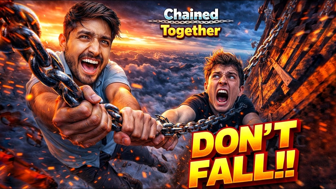 One Fall = Game Over?😱 Chained Together | Live Stream