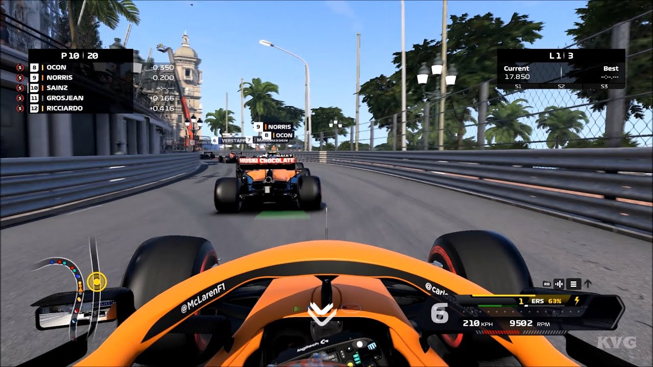 F1 2020 - Circuit de Monaco - Monte Carlo (Monaco Grand Prix) - Gameplay (PC HD) [1080p60FPS]