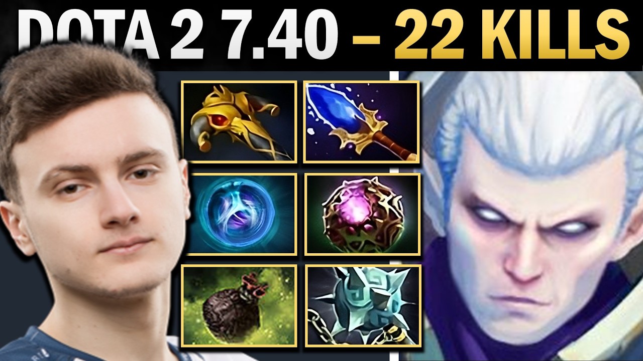Invoker Pro Mid with 22 Kills and Pollen - Dota 2 Gameplay